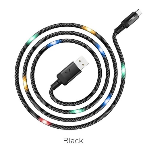 Hoco U63 microUSB kabel, černá