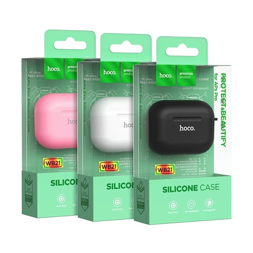 Apple Airpods Pro Hoco WB21 silikonový pouzdro (Černá)