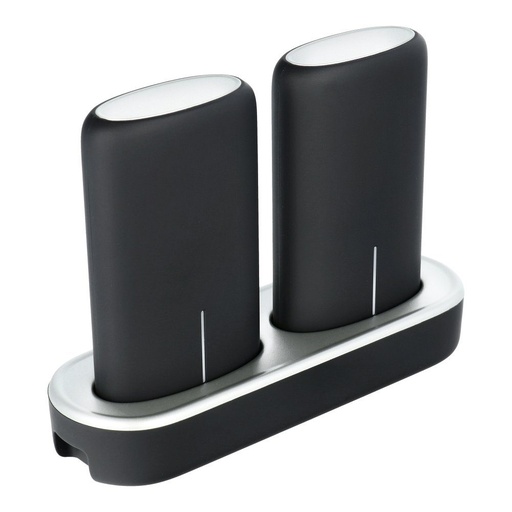 power bank, 5000 mAh, dokovací stanice, 2db, černá