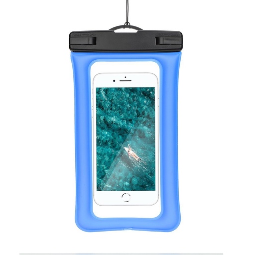Univerzální velikost 70x160mm AIRBAG plast se zámkem vodotěsný pouzdro (Modrá)