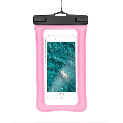 Univerzální velikost 70x160mm AIRBAG plast se zámkem vodotěsný pouzdro (Růžová)