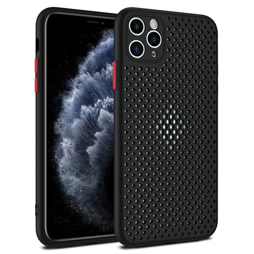 Apple iPhone 11 (6,1") breath prodyšný zadní kryt, černá