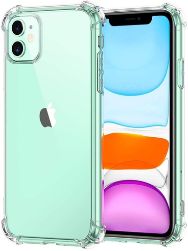 Apple iPhone 11 anti shock 0,5 mm odolný proti nárazu zadní kryt (Průhledný)