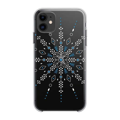 Apple iPhone 7 / iPhone 8 / iPhone SE 2020 / iPhone SE 2022 Winter silikonový zadní kryt (Snowflake (Průhledný))