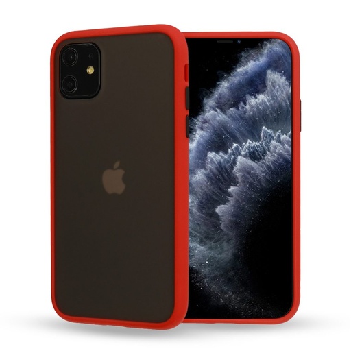 Apple iPhone 11 Vennus color button zadní kryt (Červená)