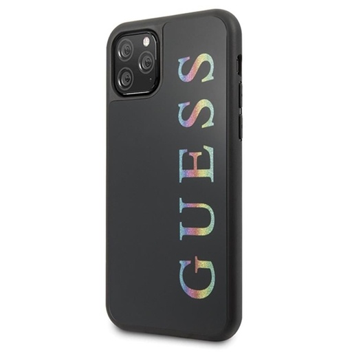 Apple iPhone 11 Pro GUESS iridescent prémiový zadní kryt (Černá - GUHCN58LGMLBK)