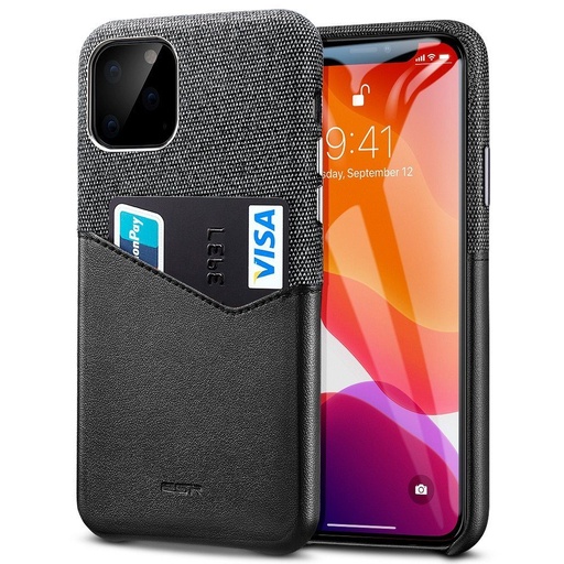 Apple iPhone 11 ESR metro wallet zadní kryt (Černá)