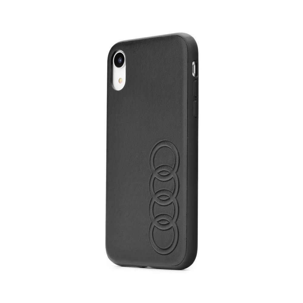 Apple iPhone 11 Pro Max AUDI leather prémium hátlap tok, (Fekete) - AU-TPUPCIP11M-TT/D1-BK