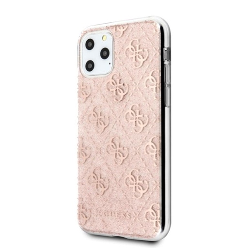 Apple iPhone 11 Pro Guess 4G Glitter pouzdro (Růžová) - GUHCN58PCU4GLPI