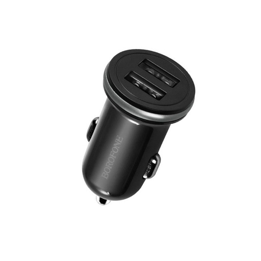 Borofone BZ5 autní nabíječka (2xUSB port), 5V 2,1A, černá