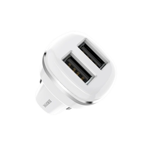 Borofone BZ13 autní nabíječka (2xUSB port), 5V 2,4A, bílá