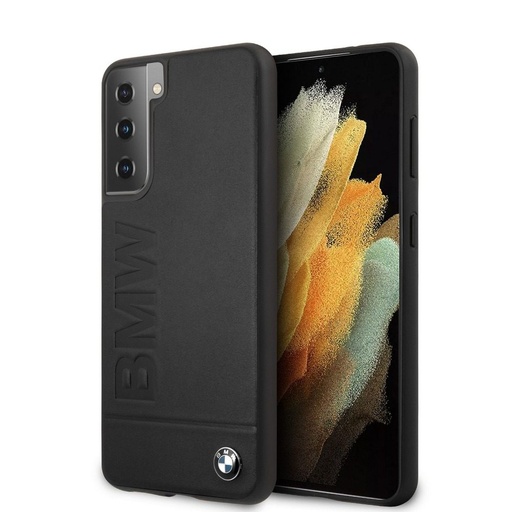 Samsung Galaxy S21 BMW faceplate prémiový zadní kryt, černá - BMHCS21SSLLBK