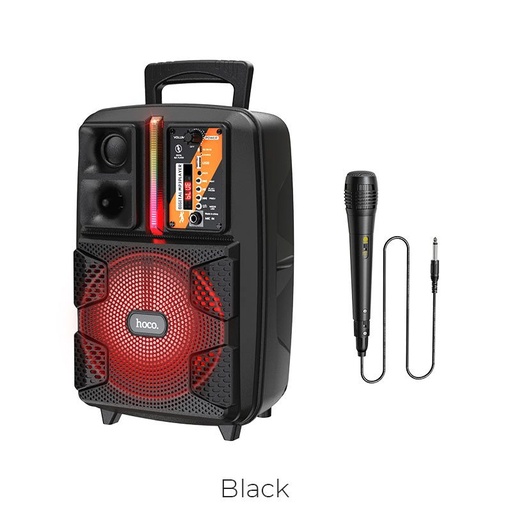 Hoco BS37 bezdrátový reproduktor, BT V5.0, BT, FM, USB, AUX, TWS playback, 1800mAh, černá