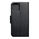 Apple iPhone 12/12 Pro Fancy book notesz tok (Fekete)