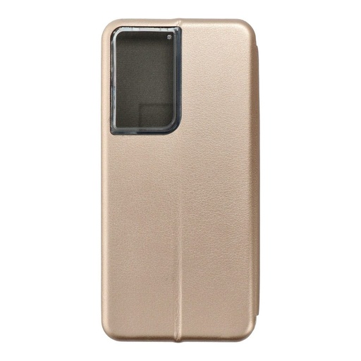 Samsung Galaxy S21 Ultra Forcell Elegance knížkové pouzdro, (Zlatá)