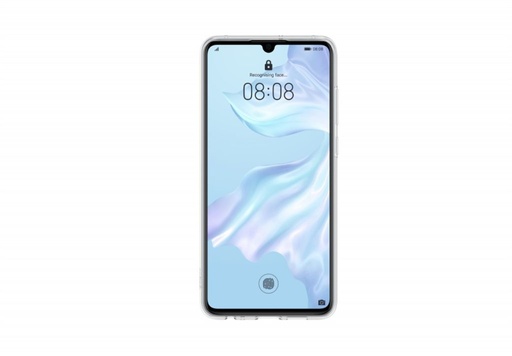 Huawei P30 protective silicone tovární zadní kryt (Průhledný)