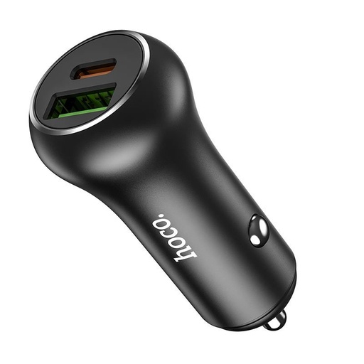 Hoco Z38 autní rychlonabíječka (PD + QC nabíjení), QC 3.0, 38W, černá