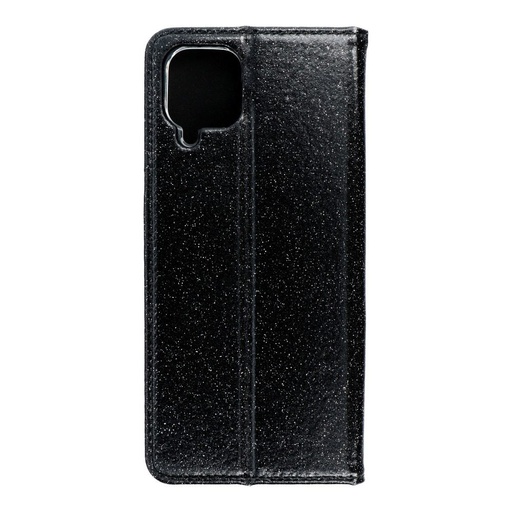 Samsung Galaxy A12 Forcell Shining knížkové pouzdro, (Černá)