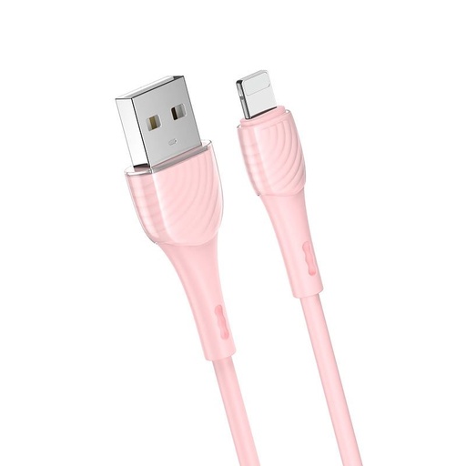 Hoco X49 lightning kabel, 2.4A, 1M, růžová