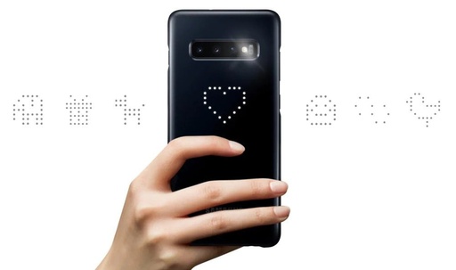 Samsung Galaxy S10 LED cover tovární zadní kryt, černá