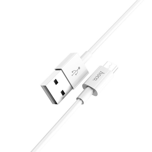 Hoco X23 microUSB kabel, 1M, bílá