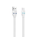 Hoco U14 type-C kábel, 2.4A, LED állapotjelző, 1.2M, fehér