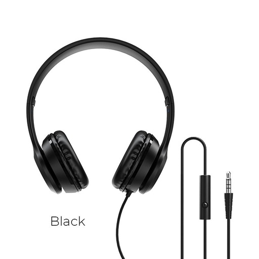 Borofone BO5 headset (jack 3,5mm), černá