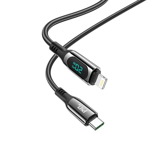 Hoco S51 lightning kabel (PD rychlonabíječka), černá