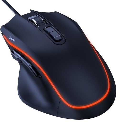 Baseus GAMO GMGM01 gaming myš, optický, 6400 dpi, 9db programovatelný gomb