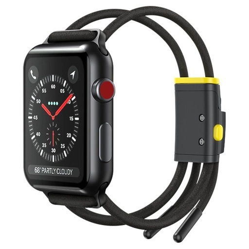 Apple Watch 6 40mm Baseus sportovní řemínek, šedá - žlutá - LBAPWA4-AGY