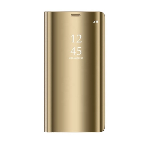 Samsung Galaxy A32 4G Průhledný view knížkové pouzdro (Zlatá)