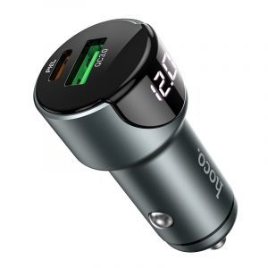 Hoco Z42 autní rychlonabíječka (PD + QC nabíjení), QC3.0 18W, PD 20W, černá