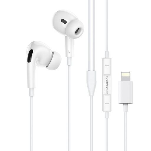 Borofone BM30 Pro headset (lightning), bílá