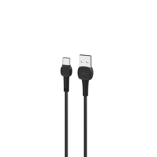 XO NB132 Lightning datový kabel Macaron (Černá) – zesílený konec