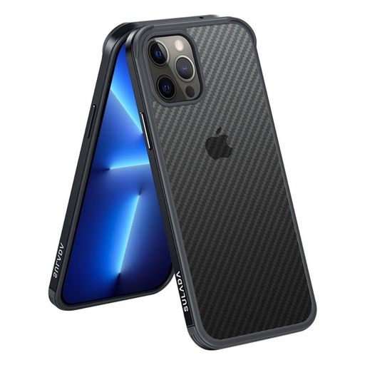 Apple iPhone 11 Sulada carbon fiber zadní kryt (Černá)