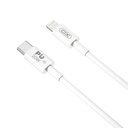 XO NB-Q189A USB-C–Lightning adatkábel (Fehér) – 1 m, PD 20W