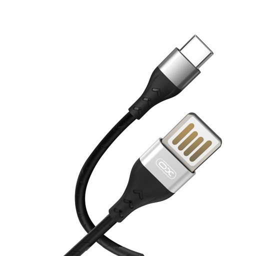 XO NB188 Lightning datový kabel (Šedá) – 1 m, 2.4A, oboustranný USB konektor