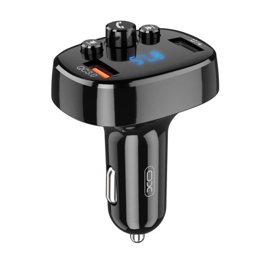 XO BCC03 FM transmitter, dual-port, 18W, černá