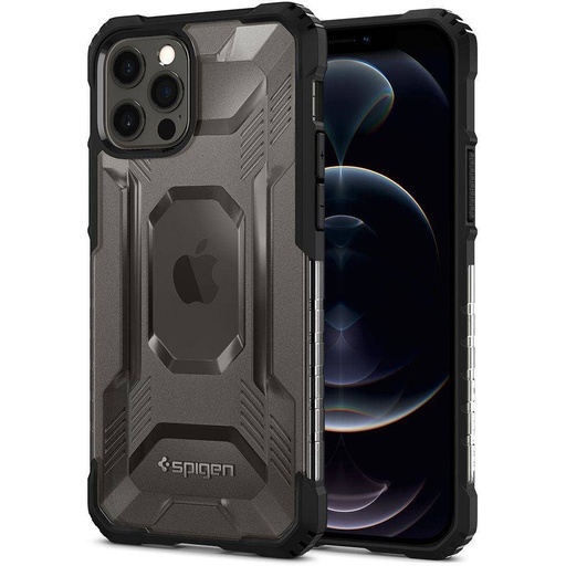 Apple iPhone 12/12 Pro Spigen nitro force odolný proti nárazu zadní kryt (Černá)