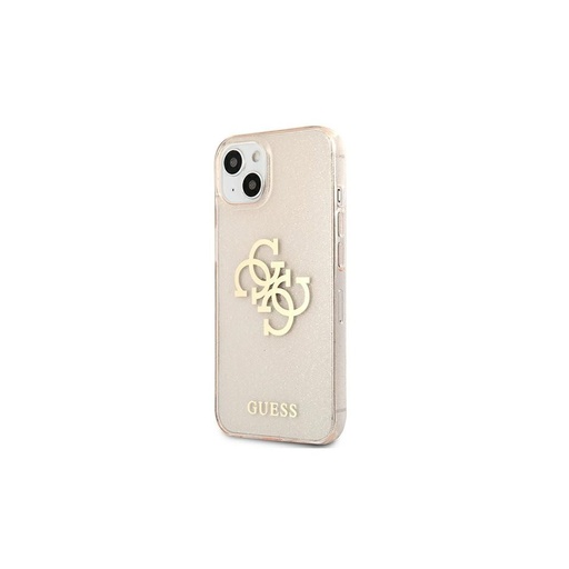 Apple iPhone 13 mini Guess TPU Big 4G Full Glitter pouzdro (Zlatá) – GUHCP13SPCUGL4GGO