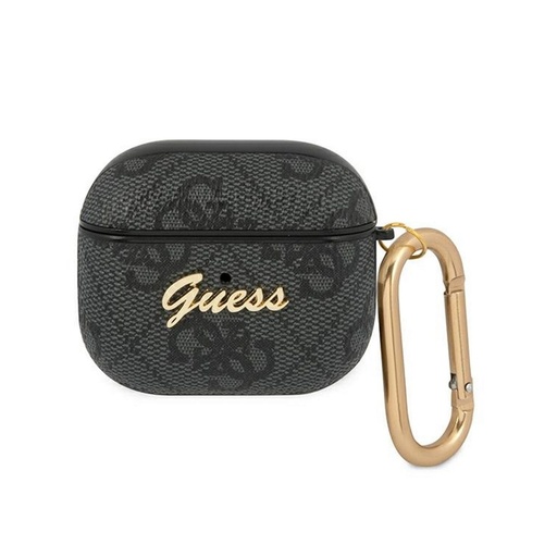 AirPods 3 Guess 4G Script PC/PU pouzdro (Šedá) - GUA34GSMK