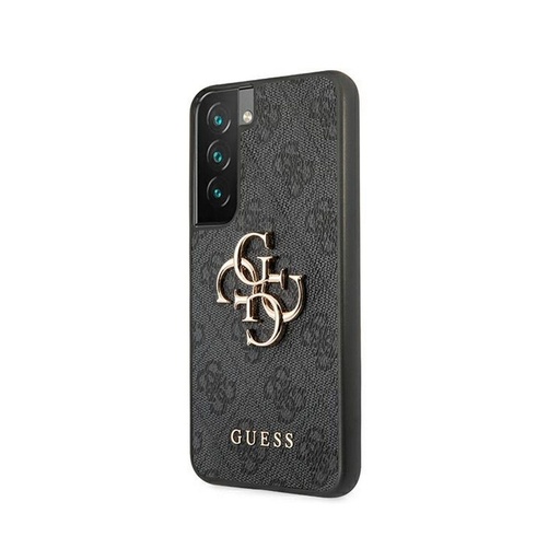 Samsung Galaxy S22 5G GUESS PU 4G Metal Logo zadní kryt (Šedá - GUHCS22S4GMGGR)
