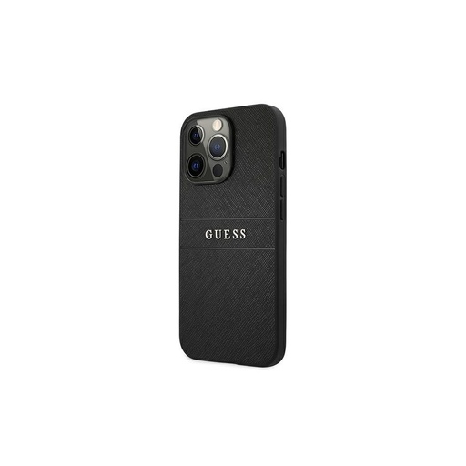 Apple iPhone 13 mini Guess PU Leather Saffiano pouzdro (Černá) - GUHCP13SPSASBBK