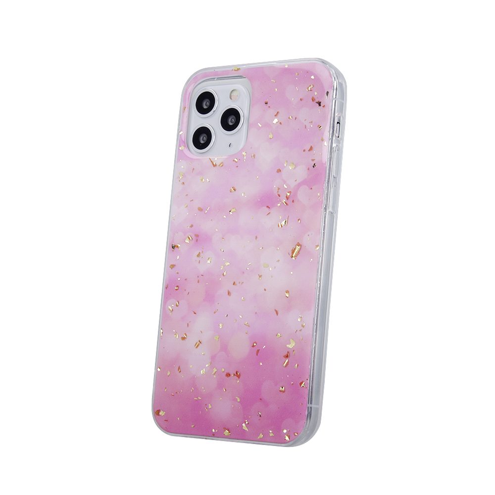 Apple iPhone 11 gold glam hátlap tok (Rózsaszín)