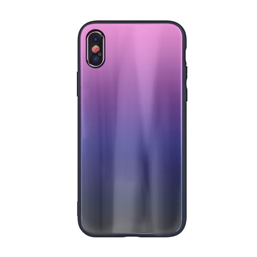 Apple iPhone 11 aurora glass zadní kryt (Růžovo-černá)