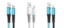 XO NB154 micro USB adatkábel (Kék) – 1 m, 2A