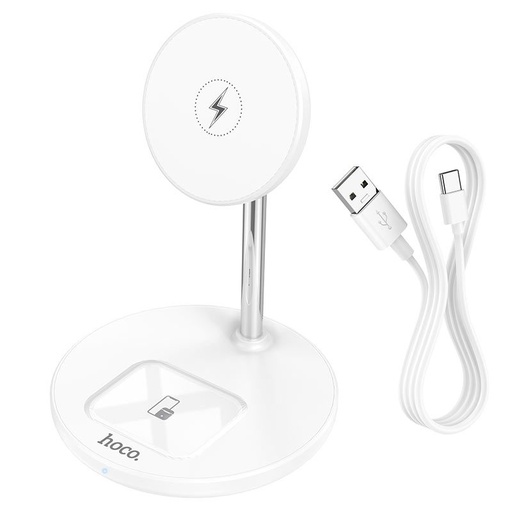 Hoco S23 bezdrátový nabíječka, 5W/7.5W/10W/15W magnetický bezdrátový nabíječka držák, gyors bezdrátový nabíjecí stojan Qi-komp