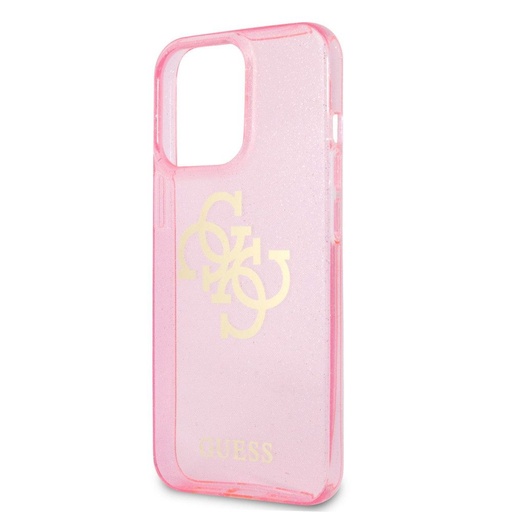 Apple iPhone 13 Pro Max Guess TPU Big 4G Full Glitter pouzdro (Růžová) – GUHCP13XPCUGL4GPI