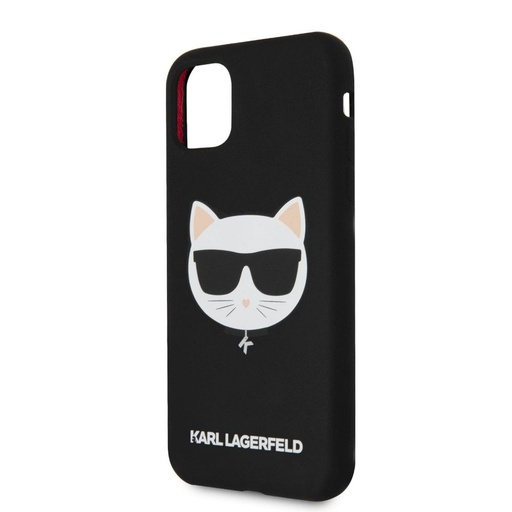 Apple iPhone 11 (Černá) Karl Lagerfeld Choupette Head pouzdro - KLHCN61SLCHBK