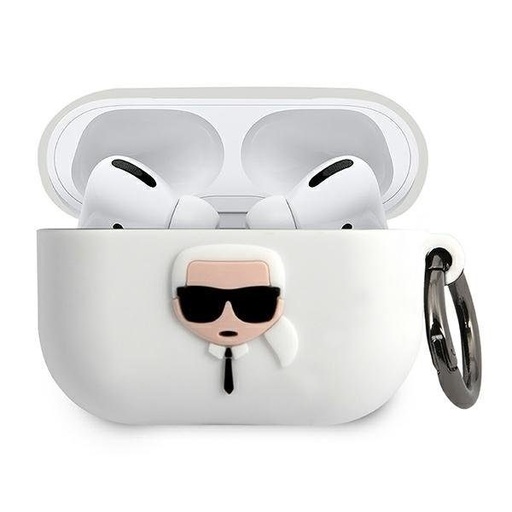 Apple AirPods Pro Karl Lagerfeld Karl Head pro pouzdro (Bílá) – KLACAPSILGLWH